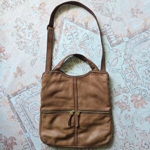 Fossil Fold-Over Crossbody Tote